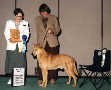 The Honorable Nancy Fishinger, U.K.C. Judge; Joyce A. Maley, 
breeder/owner/handler; and GR Ch Mackenzie